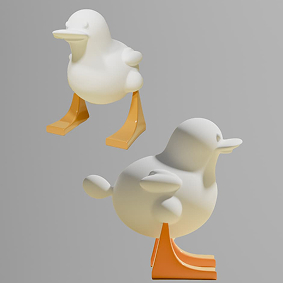 Multiple angles of Ducky model